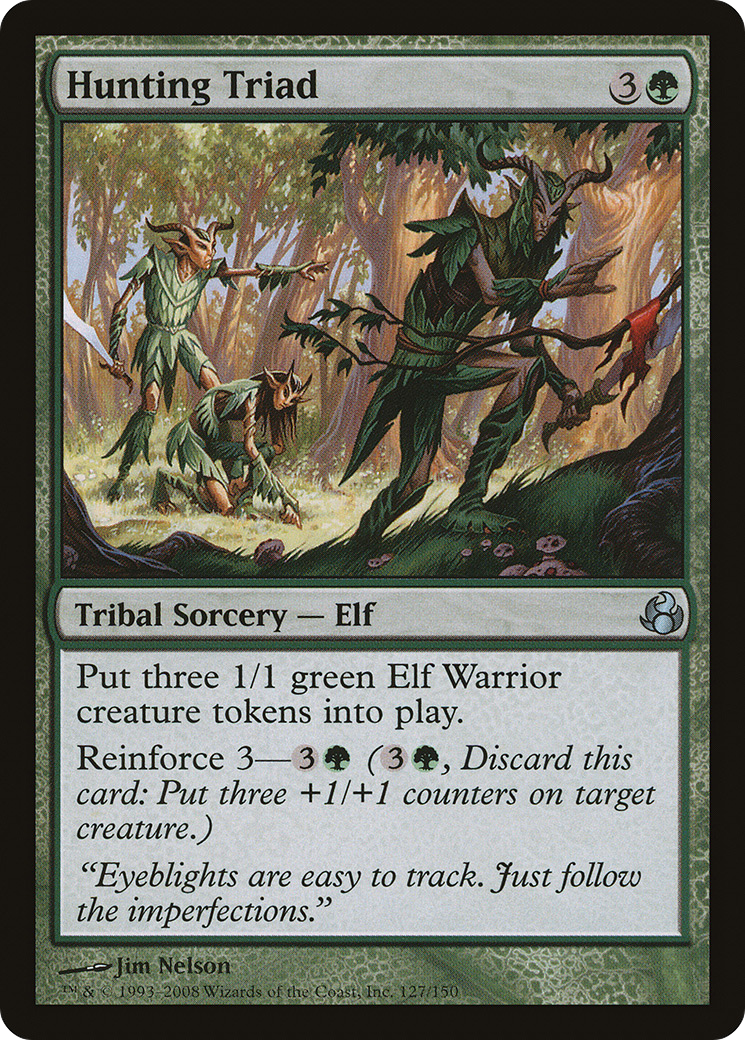 Hunting Triad (MOR-127) [Morningtide] Foil MTG Single Wizards of the Coast