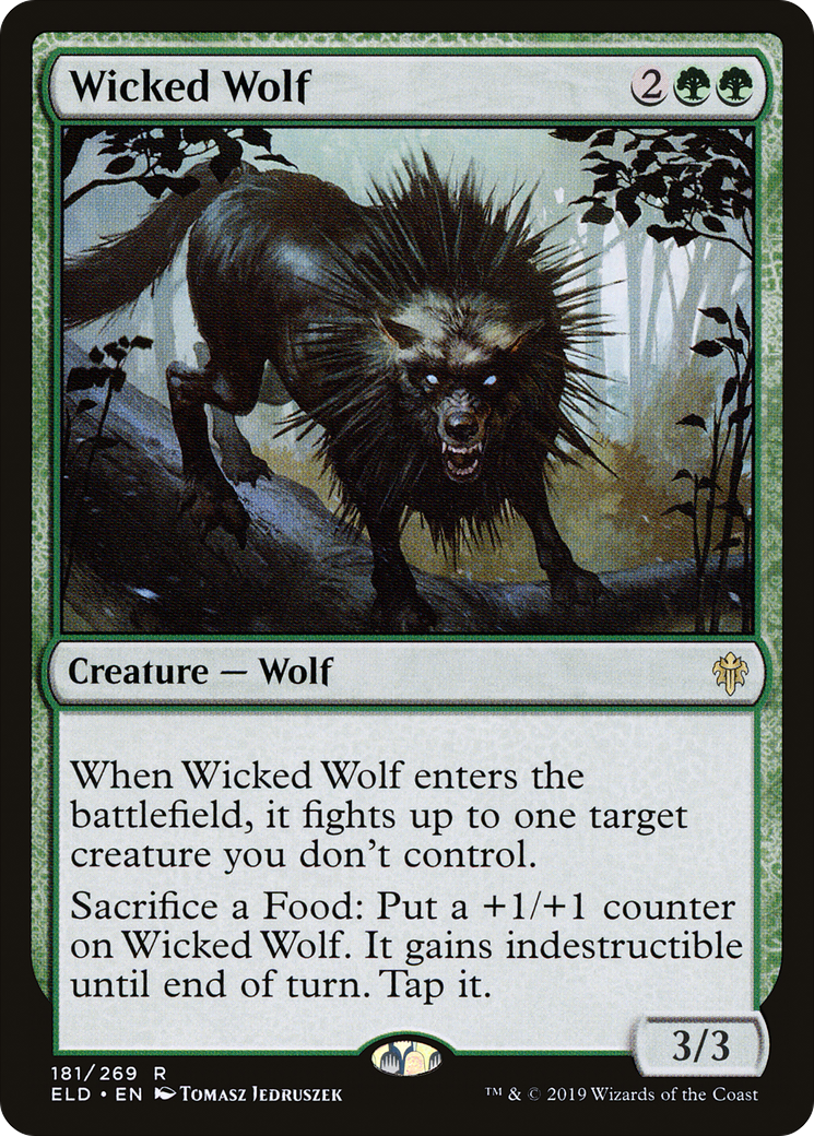 Wicked Wolf (ELD-181) [Throne of Eldraine] MTG Single Wizards of the Coast