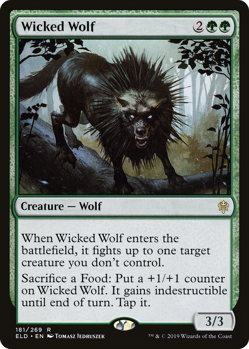 Wicked Wolf (ELD-181) [Throne of Eldraine] MTG Single Wizards of the Coast
