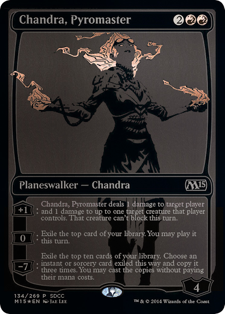 Chandra, Pyromaster (SDCC 2014 Exclusive) (MEDIA-134) [Misc] San Diego Comic-Con 2014 Foil MTG Single Wizards of the Coast