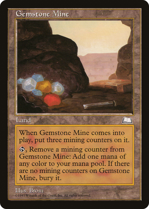 Gemstone Mine (WTH-) [Weatherlight] MTG Single Wizards of the Coast