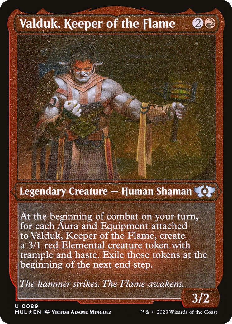 Valduk, Keeper of the Flame (MUL-089) [Multiverse Legends] Foil MTG Single Wizards of the Coast