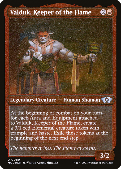 Valduk, Keeper of the Flame (MUL-089) [Multiverse Legends] Foil MTG Single Wizards of the Coast