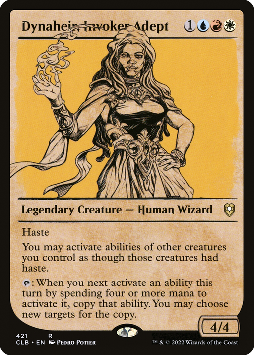 Dynaheir, Invoker Adept (CLB-421) [Commander Legends: Battle for Baldur's Gate] (Showcase) MTG Single Wizards of the Coast