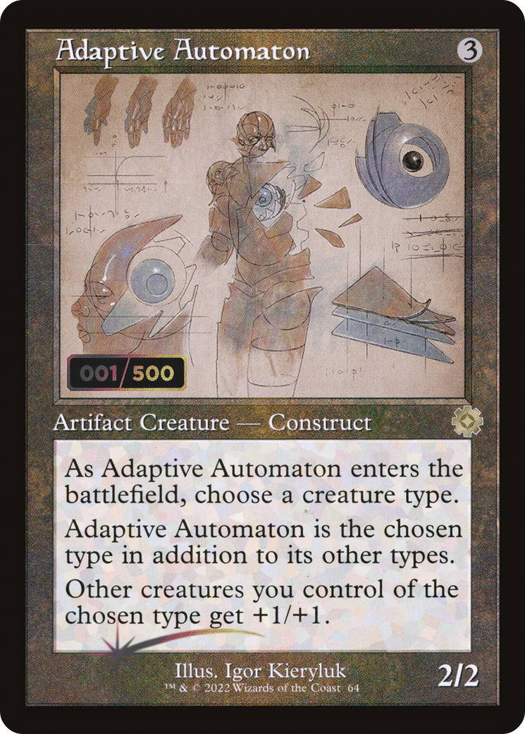 Adaptive Automaton (Schematic) (Serial Numbered) (BRR-064) [The Brothers' War Retro Artifacts] Foil MTG Single Wizards of the Coast