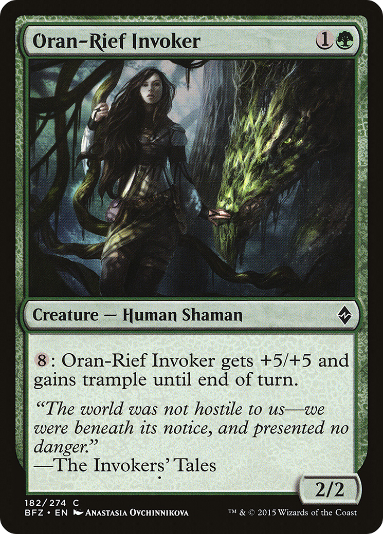 Oran-Rief Invoker (BFZ-182) [Battle for Zendikar] Foil MTG Single Wizards of the Coast