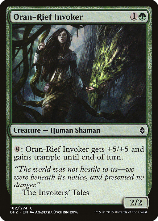 Oran-Rief Invoker (BFZ-182) [Battle for Zendikar] Foil MTG Single Wizards of the Coast
