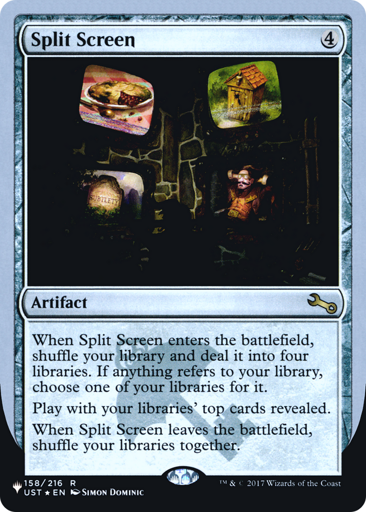 Split Screen (LIST-158/216) [Mystery Booster] The List (Unfinity Foil Edition) Foil MTG Single Wizards of the Coast