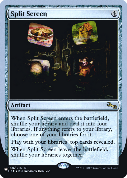 Split Screen (LIST-060) [Mystery Booster] The List (Unfinity Foil Edition) Foil MTG Single Wizards of the Coast