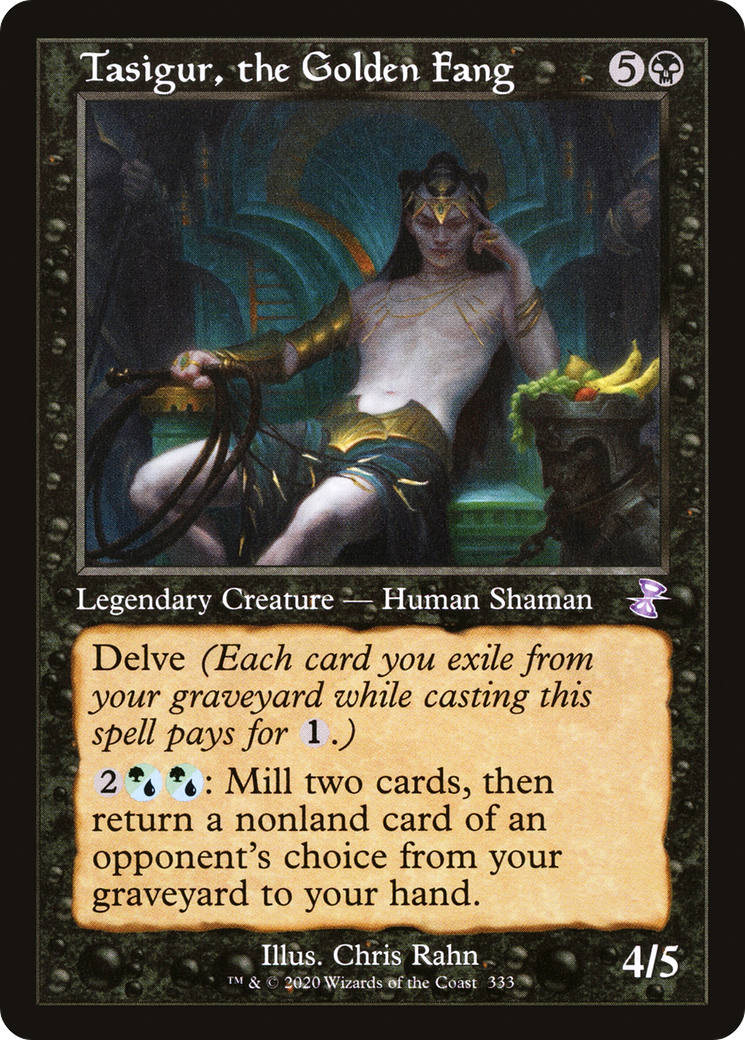 Tasigur, the Golden Fang (TSR-333) [Time Spiral Remastered] MTG Single Wizards of the Coast