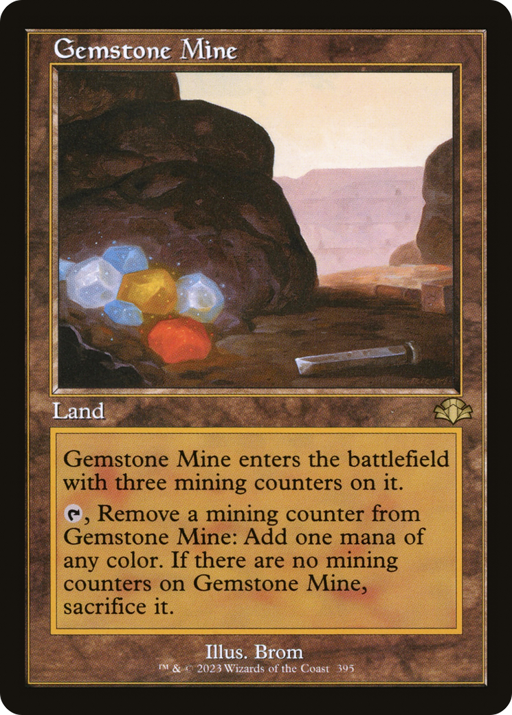 Gemstone Mine (DMR-395) [Dominaria Remastered] MTG Single Wizards of the Coast