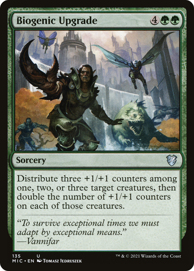 Biogenic Upgrade (MIC-135) [Midnight Hunt Commander] MTG Single Wizards of the Coast