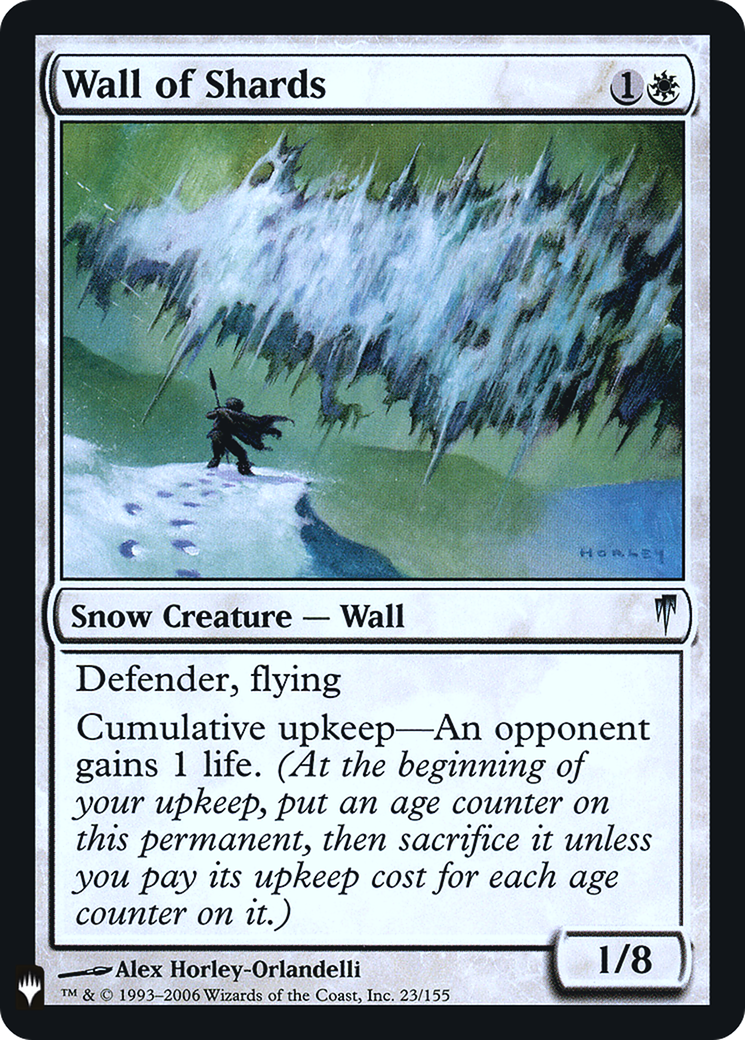 Wall of Shards (LIST-023) [Mystery Booster] The List Foil MTG Single Wizards of the Coast