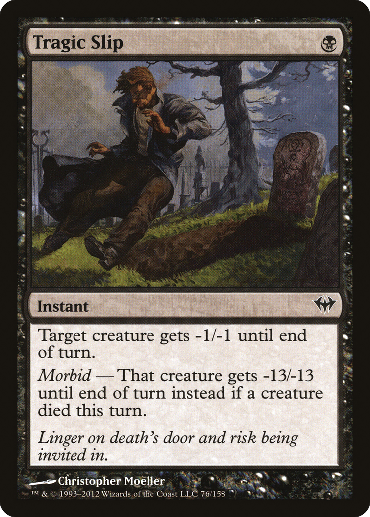 Tragic Slip (DKA-076) [Dark Ascension] Foil MTG Single Wizards of the Coast