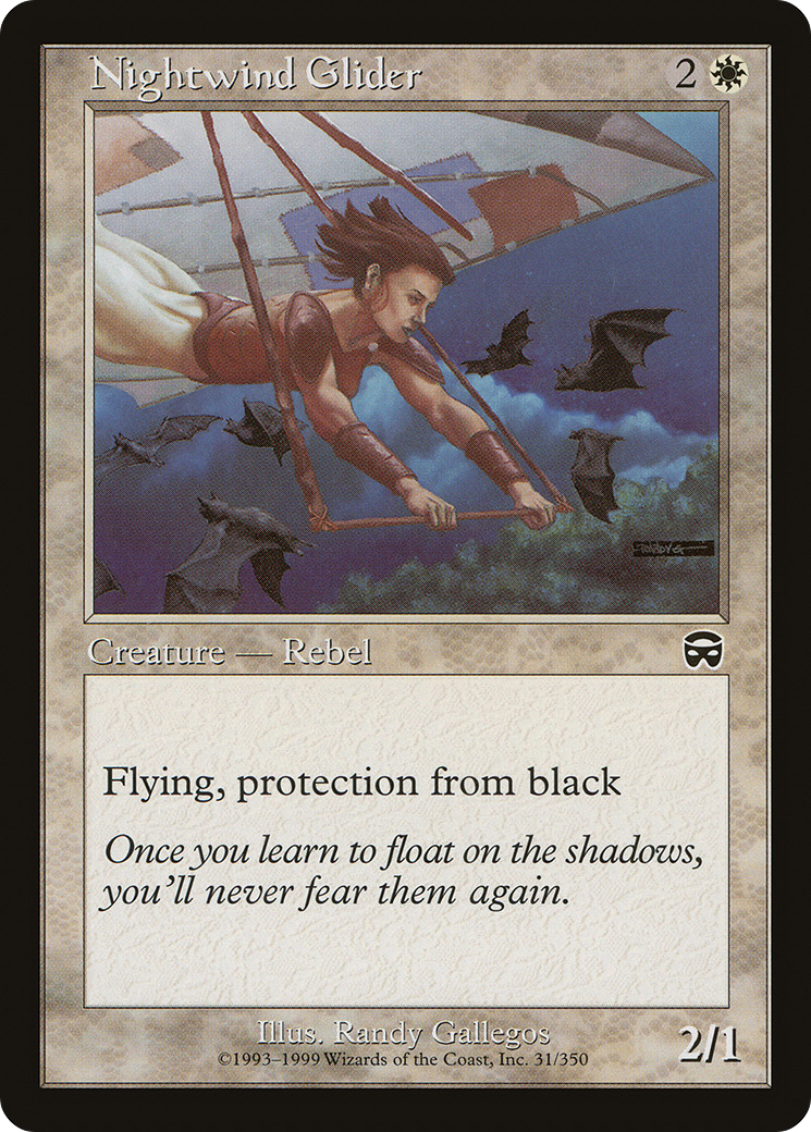 Nightwind Glider (MMQ-031) [Mercadian Masques] MTG Single Wizards of the Coast