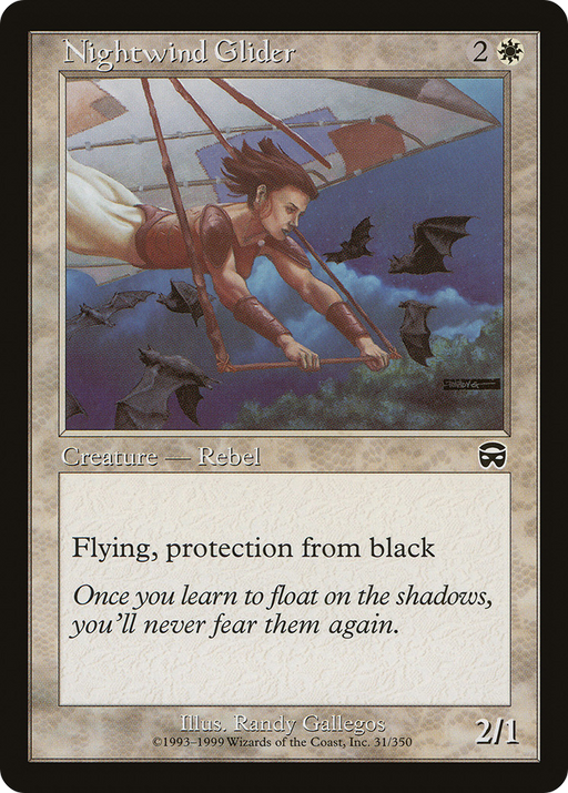 Nightwind Glider (MMQ-031) [Mercadian Masques] MTG Single Wizards of the Coast