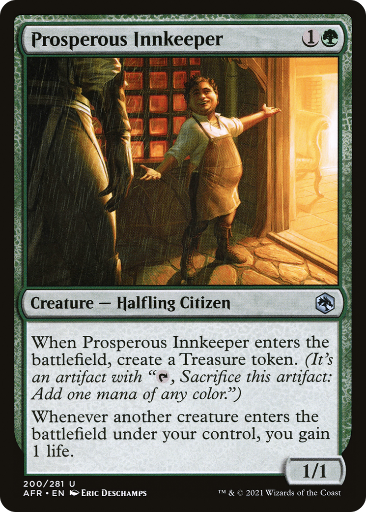 Prosperous Innkeeper (AFR-200) [Adventures in the Forgotten Realms] Foil MTG Single Wizards of the Coast