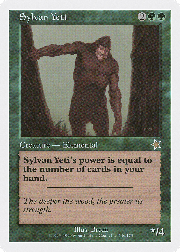Sylvan Yeti [Starter 1999] MTG Single Magic: The Gathering