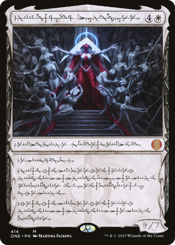 Elesh Norn, Mother of Machines (ONE-414) [Phyrexia: All Will Be One] (Showcase) Foil MTG Single Wizards of the Coast