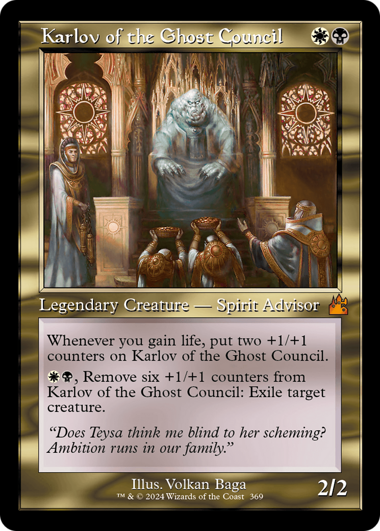 Karlov of the Ghost Council (RVR-369) [Ravnica Remastered] Foil MTG Single Wizards of the Coast