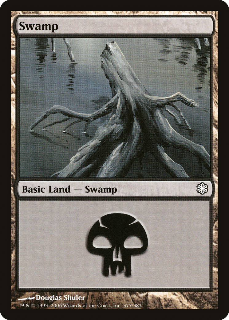 Swamp (377) (CTD-377) [Misc] Coldsnap Theme Decks MTG Single Wizards of the Coast