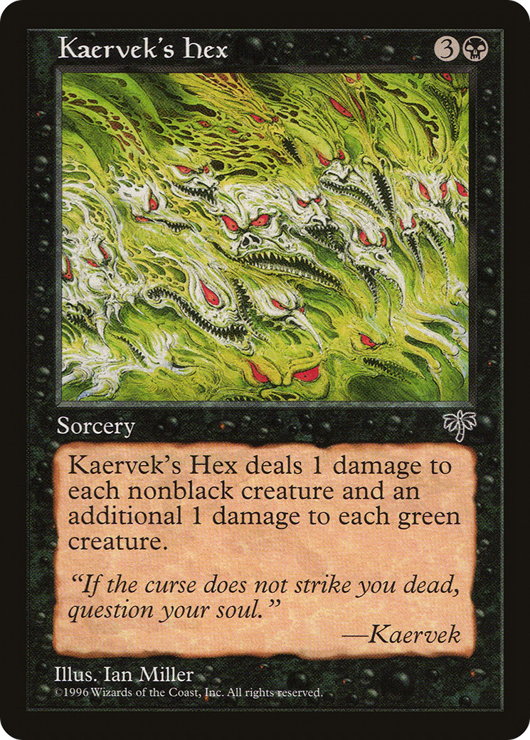 Kaervek's Hex (MIR-130) [Mirage] MTG Single Wizards of the Coast