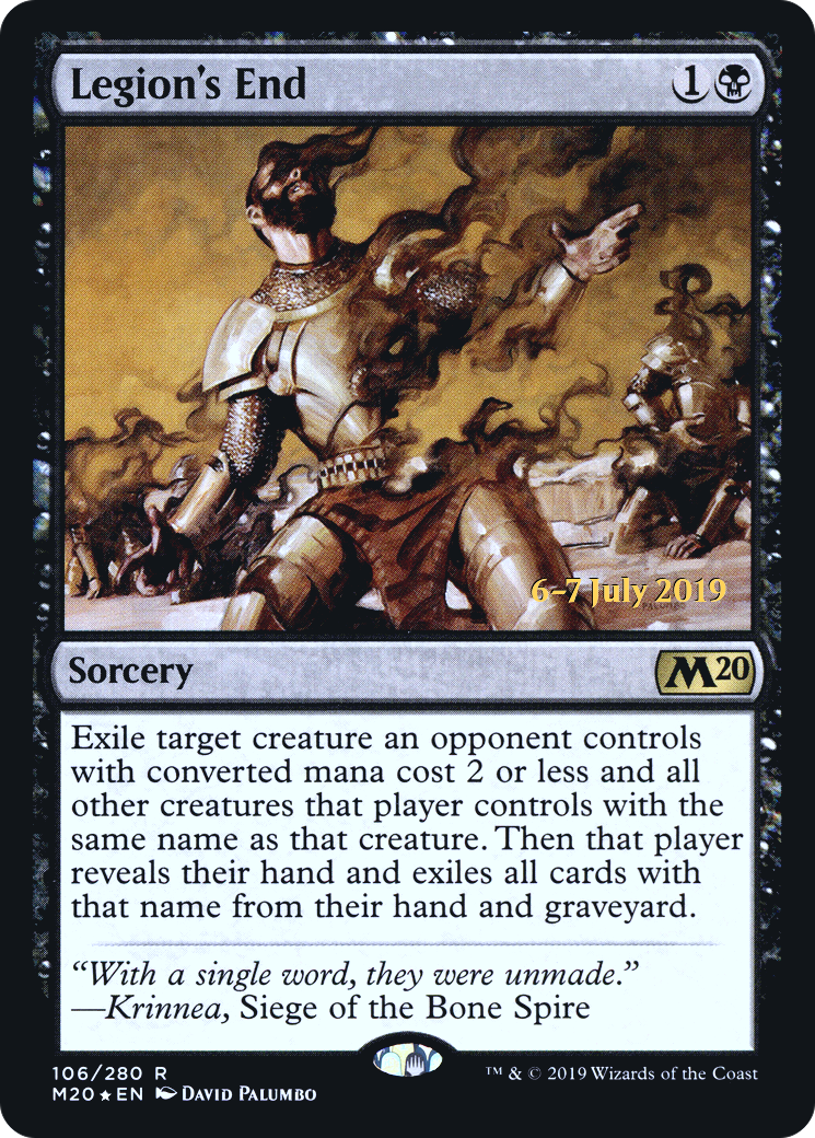 Legion's End (PRE-106) [Core Set 2020 Promos] Foil MTG Single Wizards of the Coast