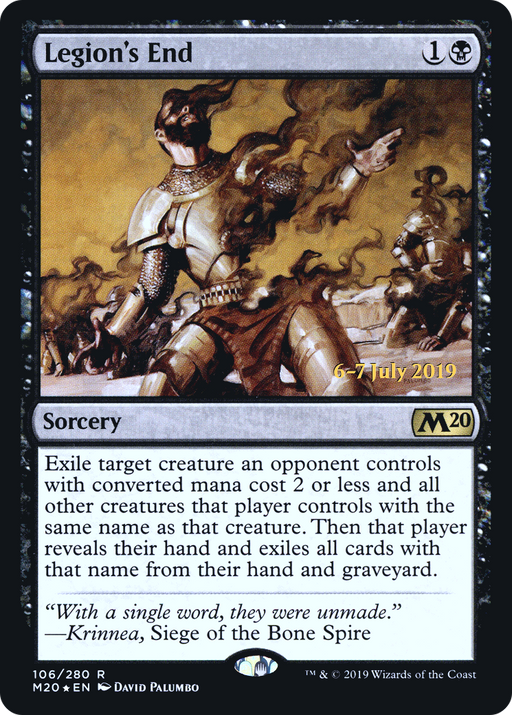Legion's End (PRE-106) [Core Set 2020 Promos] Foil MTG Single Wizards of the Coast