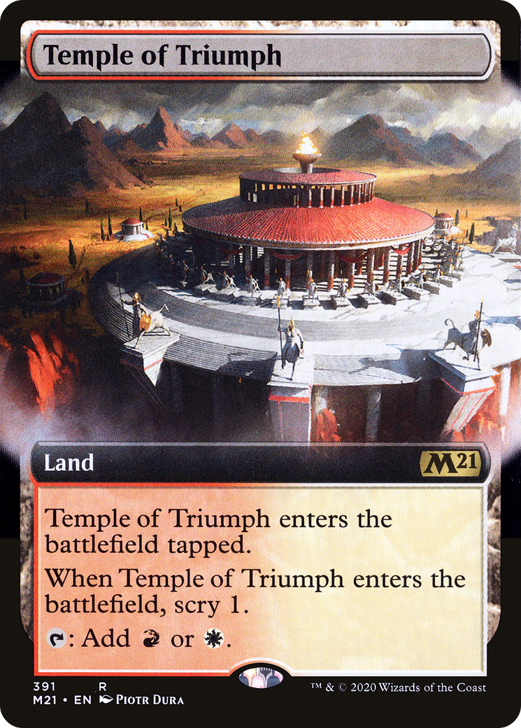 Temple of Triumph (M21-391) [Core Set 2021] (Extended Art) MTG Single Wizards of the Coast