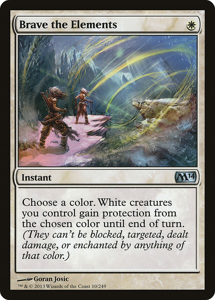 Brave the Elements (M14-010) [Magic 2014] MTG Single Wizards of the Coast