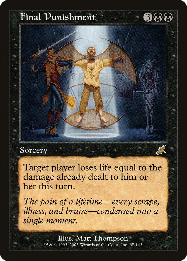 Final Punishment [Scourge] MTG Single Magic: The Gathering   