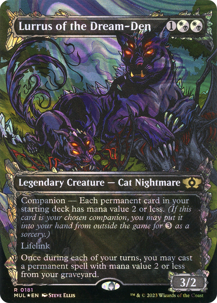 Lurrus of the Dream-Den (Halo Foil) (MUL-181) [Multiverse Legends] (Showcase) (Borderless) Foil MTG Single Wizards of the Coast