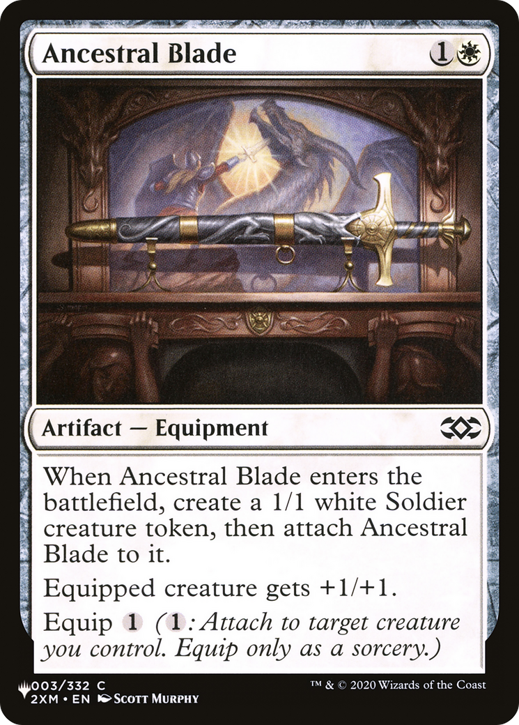 Ancestral Blade (LIST-2XM-3) [Mystery Booster] The List MTG Single Wizards of the Coast
