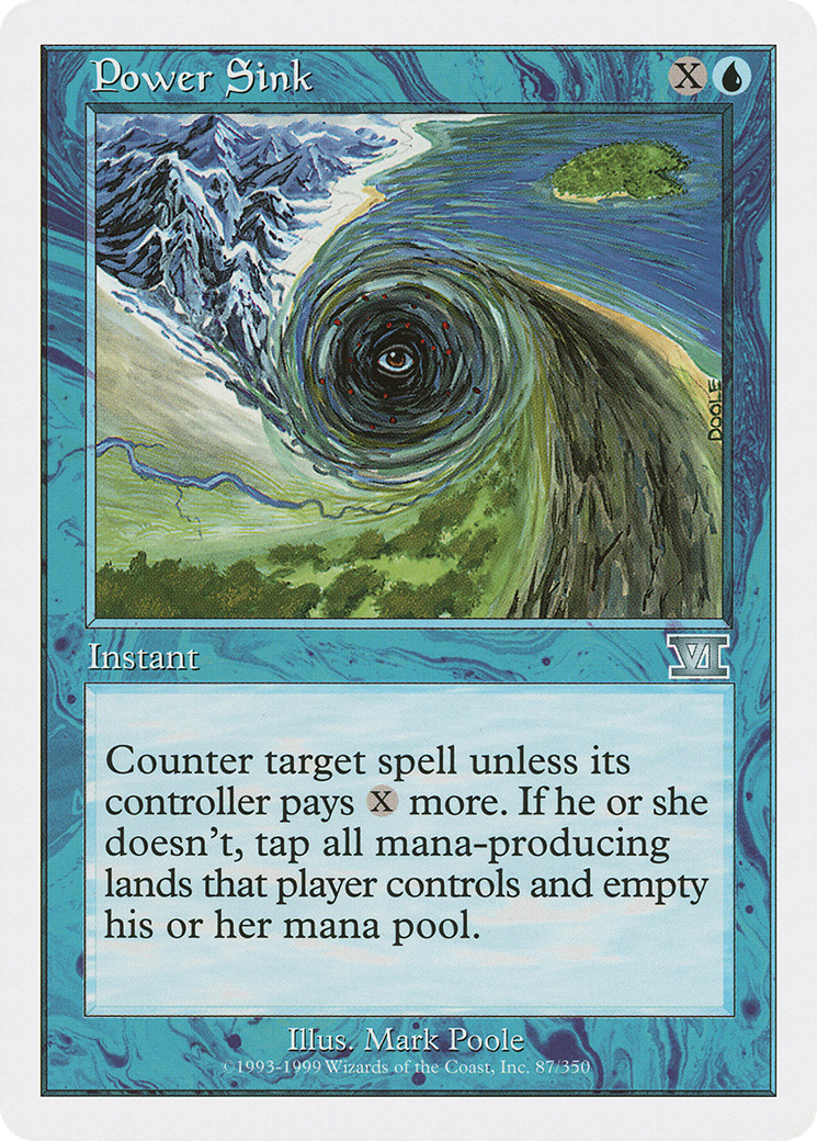 Power Sink (6ED-087) [Classic Sixth Edition] MTG Single Wizards of the Coast
