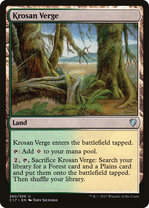 Krosan Verge (C17-260) [Commander 2017] MTG Single Wizards of the Coast