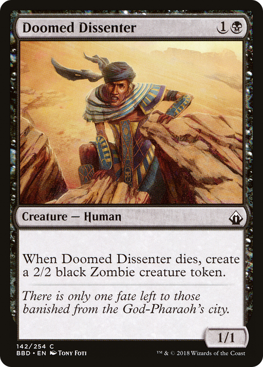 Doomed Dissenter (BBD-142) [Battlebond] MTG Single Wizards of the Coast