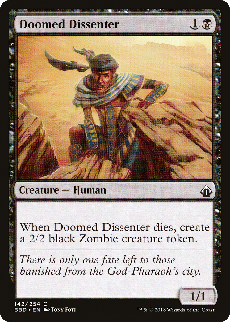 Doomed Dissenter [Battlebond] MTG Single Magic: The Gathering