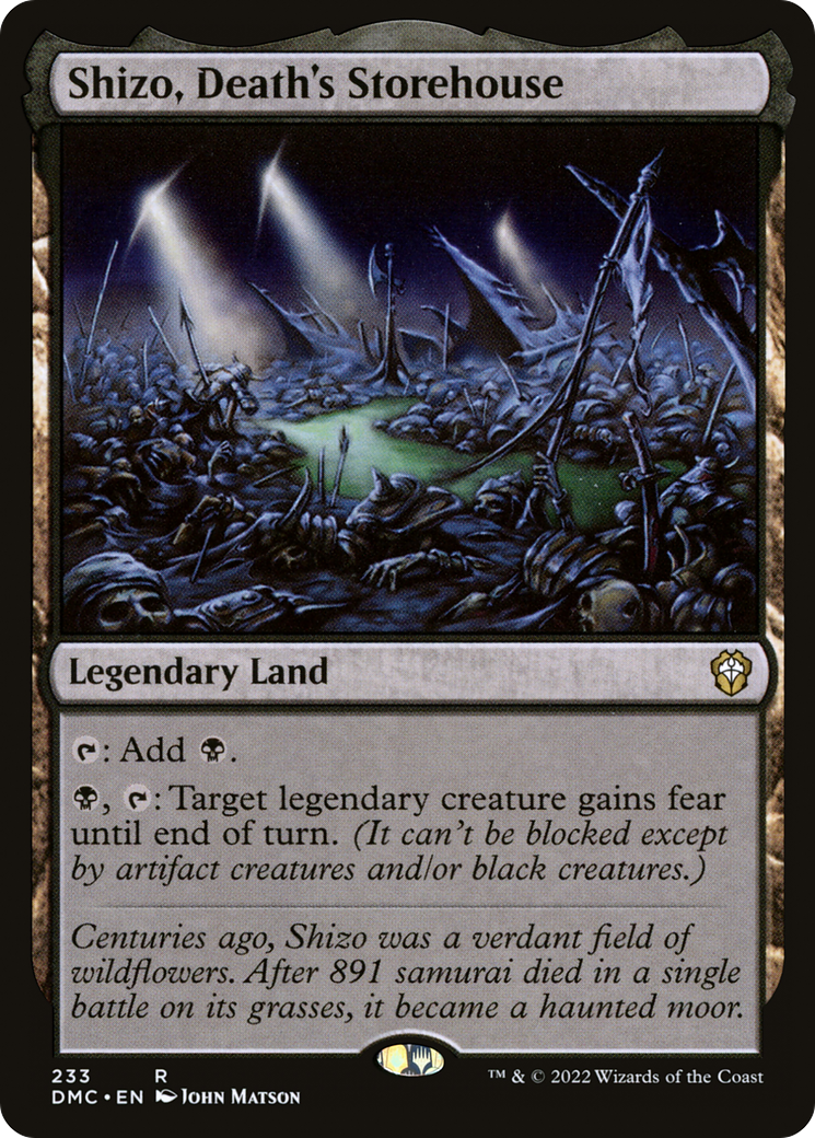 Shizo, Death's Storehouse (DMC-233) [Dominaria United Commander] MTG Single Wizards of the Coast