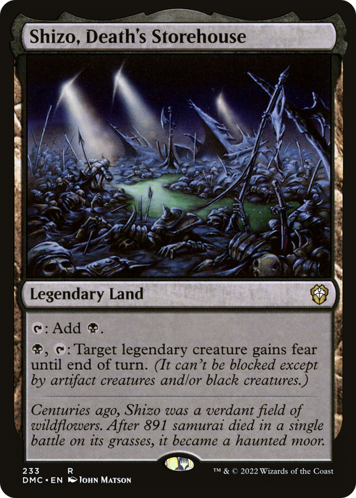 Shizo, Death's Storehouse (DMC-233) [Dominaria United Commander] MTG Single Wizards of the Coast