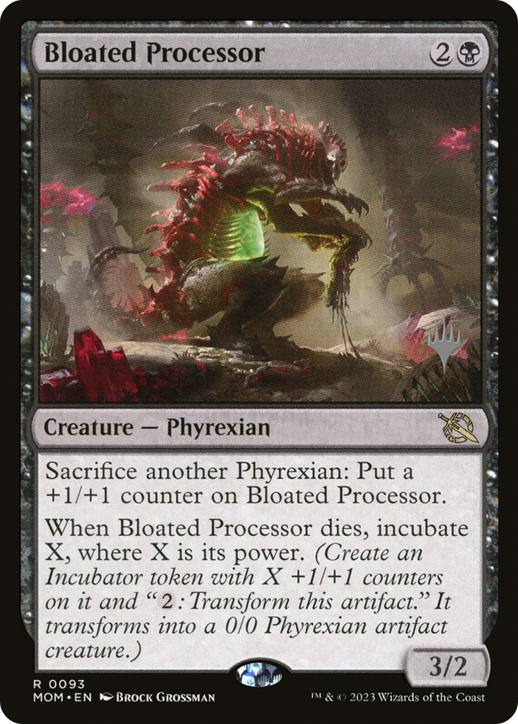 Bloated Processor (PPMOM-093) [March of the Machine Promos] Foil MTG Single Wizards of the Coast