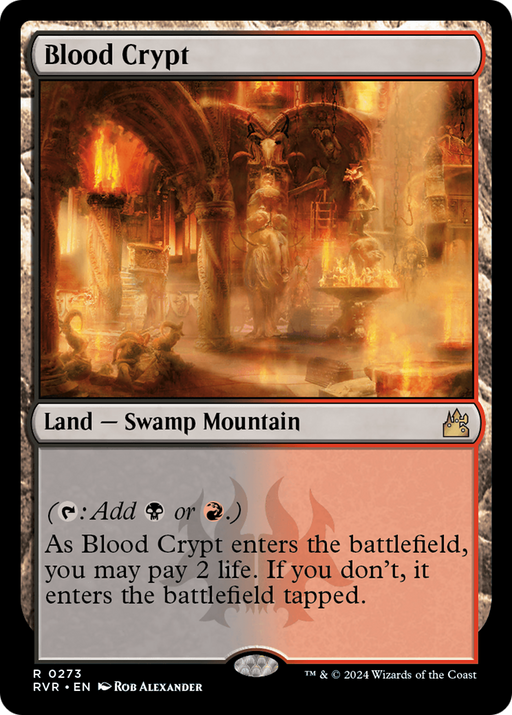 Blood Crypt (RVR-273) [Ravnica Remastered] MTG Single Wizards of the Coast
