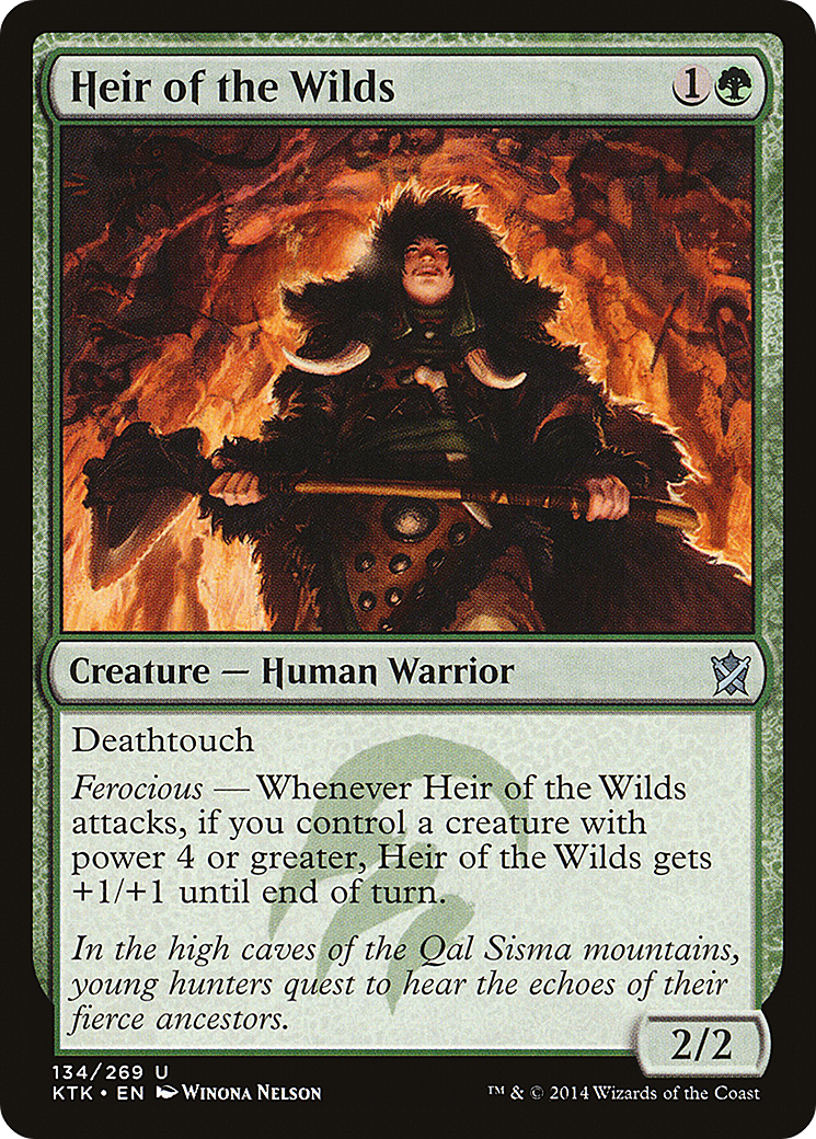 Heir of the Wilds (KTK-134) [Khans of Tarkir] Foil MTG Single Wizards of the Coast