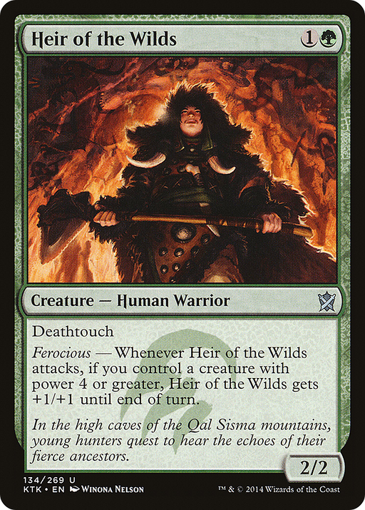 Heir of the Wilds (KTK-134) [Khans of Tarkir] Foil MTG Single Wizards of the Coast