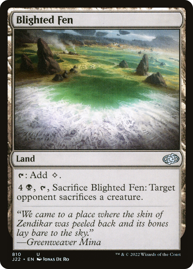 Blighted Fen (J22-810) [Jumpstart 2022] MTG Single Wizards of the Coast