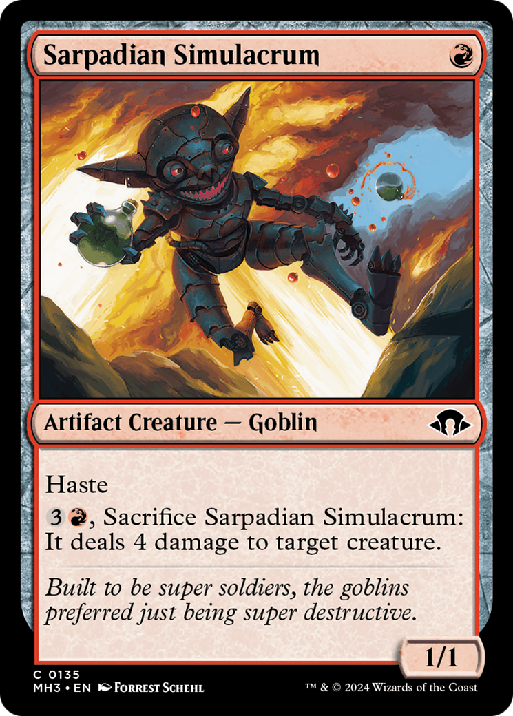Sarpadian Simulacrum (MH3-135) [Modern Horizons 3] Foil MTG Single Modern Horizons 3