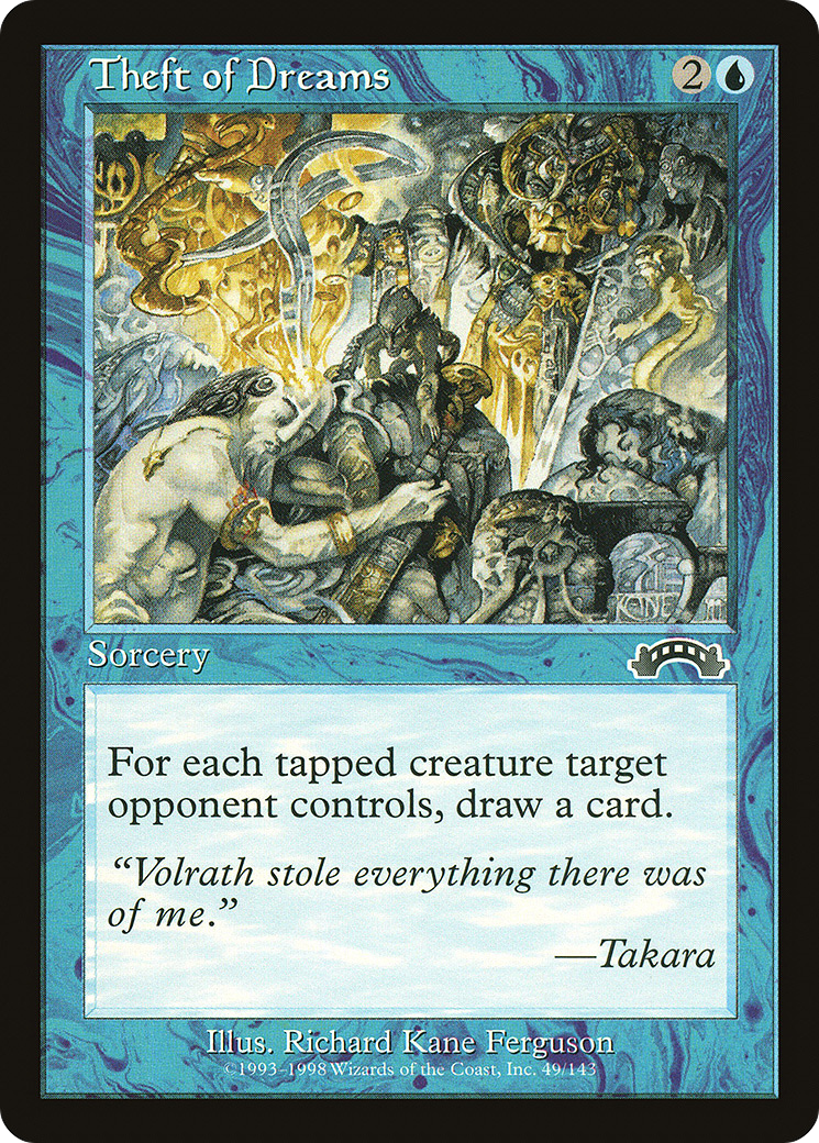 Theft of Dreams (EXO-049) [Exodus] MTG Single Wizards of the Coast