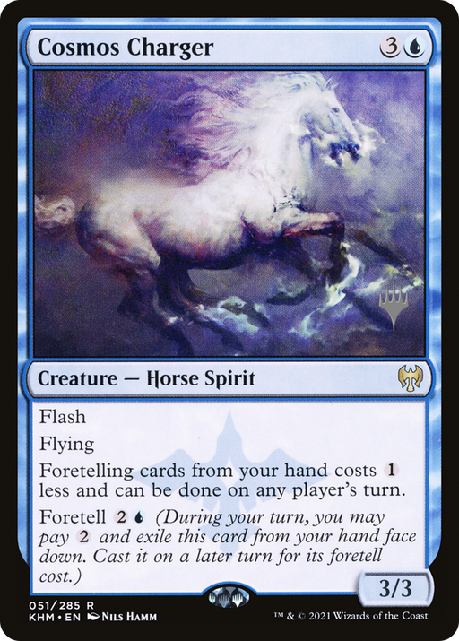 Cosmos Charger (PPKHM-51P) [Kaldheim Promos] MTG Single Wizards of the Coast