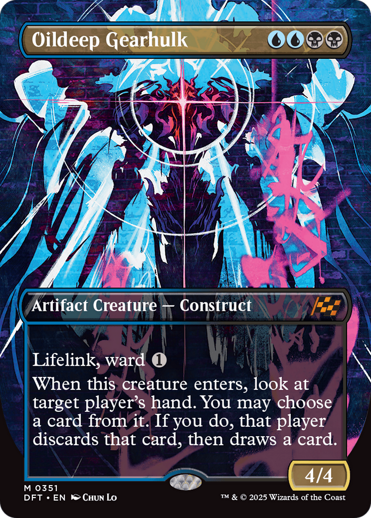 Oildeep Gearhulk (DFT-351) [Aetherdrift] (Borderless) MTG Single Wizards of the Coast