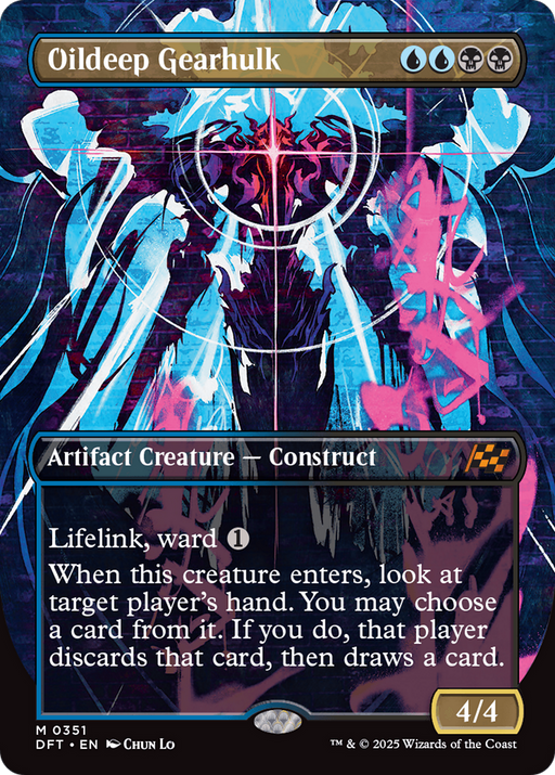 Oildeep Gearhulk (DFT-351) [Aetherdrift] (Borderless) MTG Single Wizards of the Coast