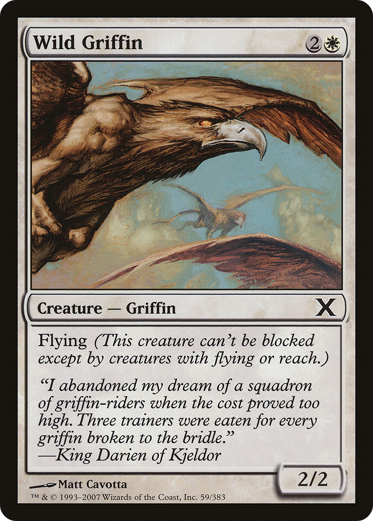 Wild Griffin (10E-059) [Tenth Edition] MTG Single Wizards of the Coast